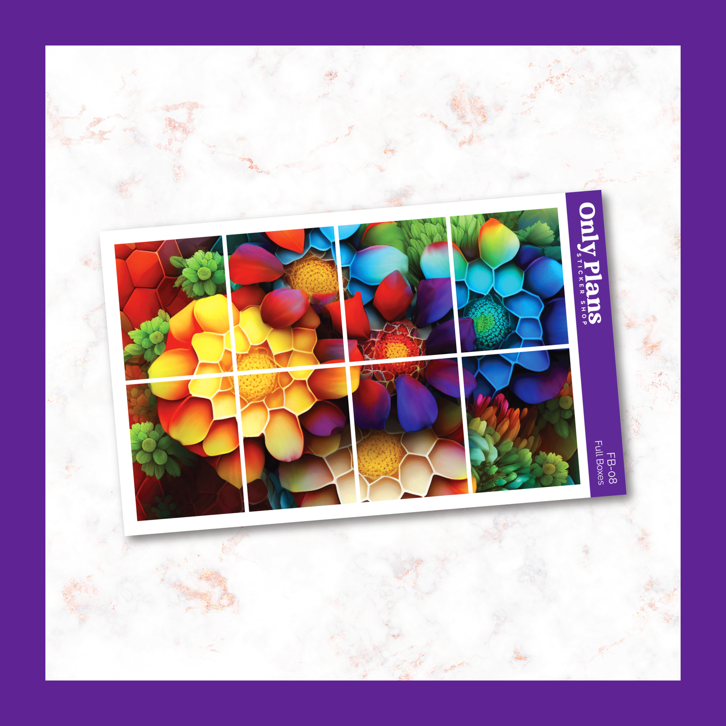 a picture of a bunch of different colored flowers