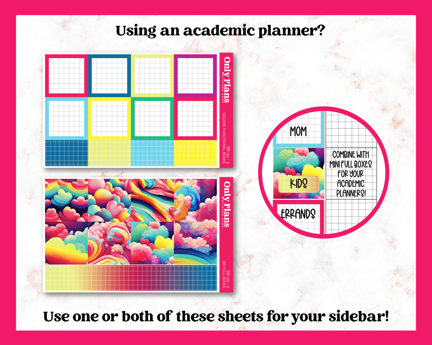 a poster with a picture of a colorful background
