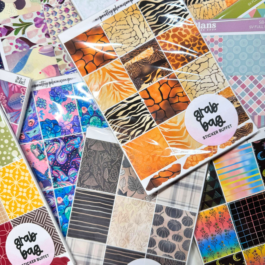 a pile of colorful stickers sitting on top of each other