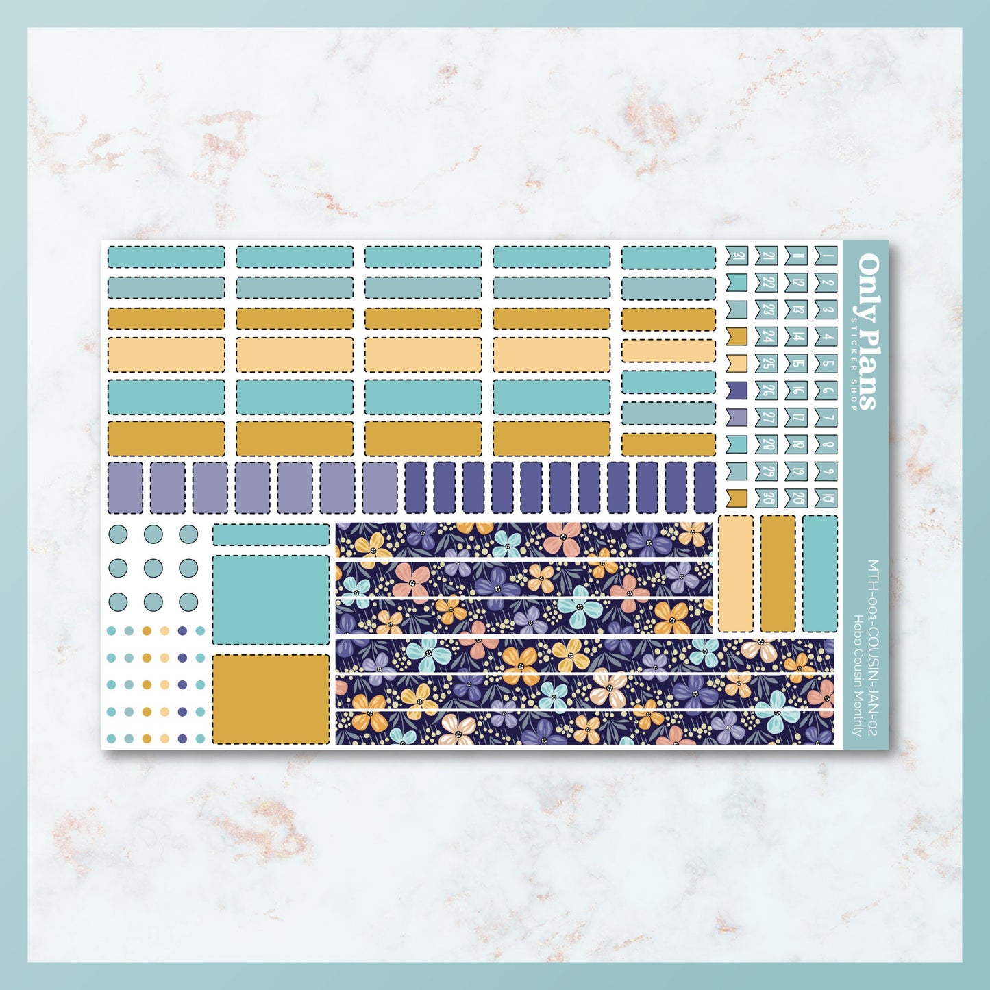 Printable Hobo Cousin Monthly Kit - January