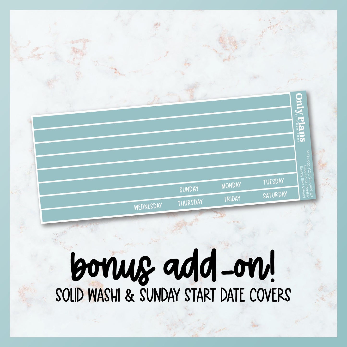 Printable Hobo Cousin Monthly Kit - January