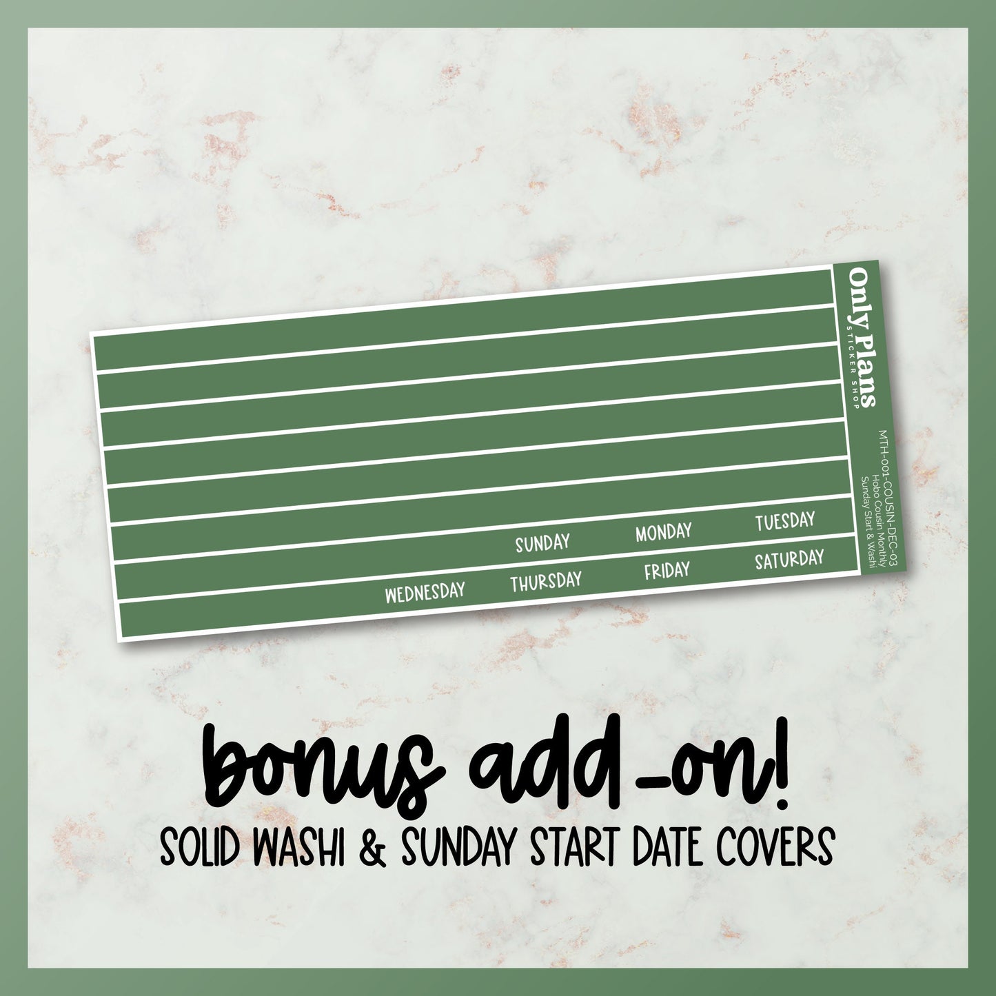 Printable Hobo Cousin Monthly Kit - December