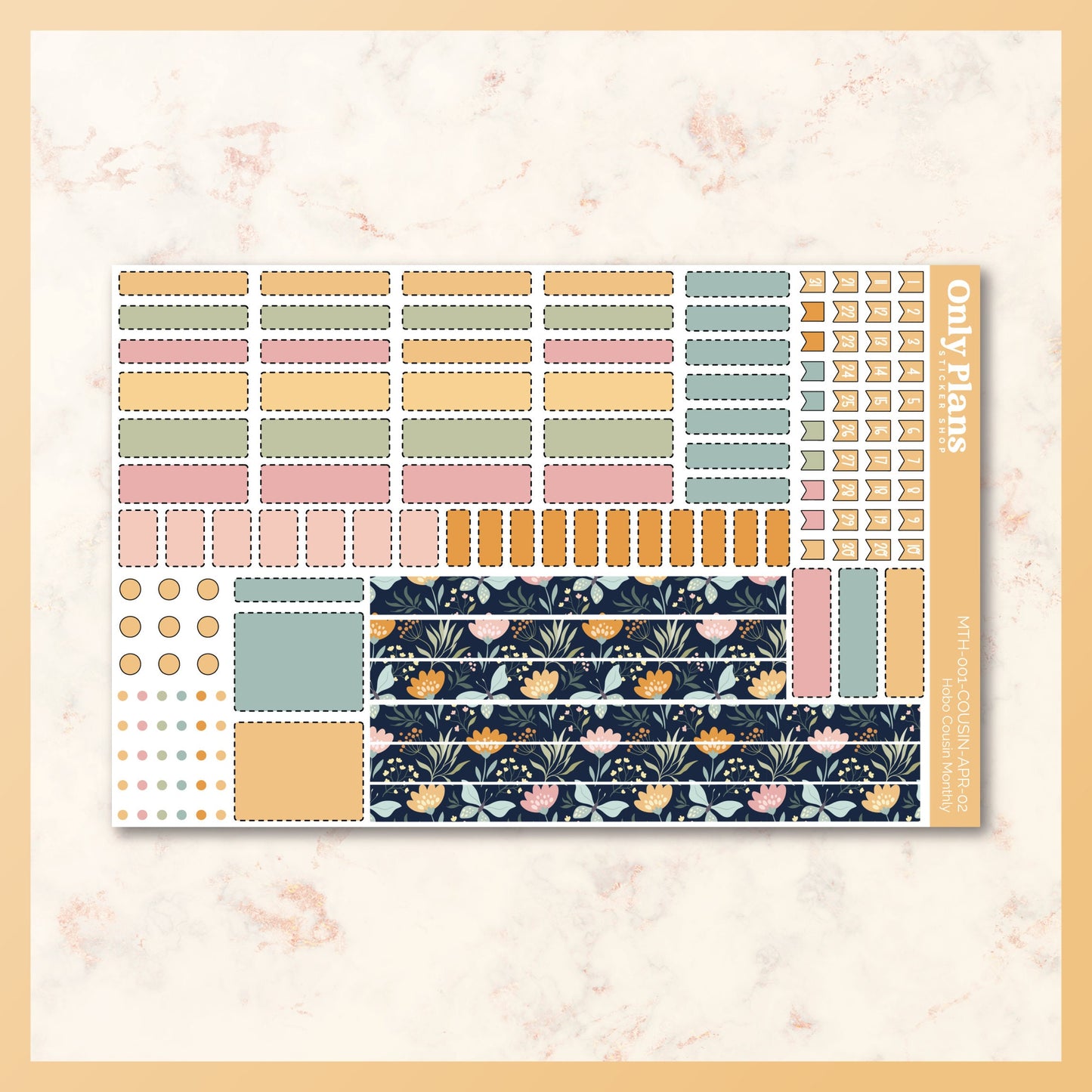 Printable Hobo Cousin Monthly Kit - April