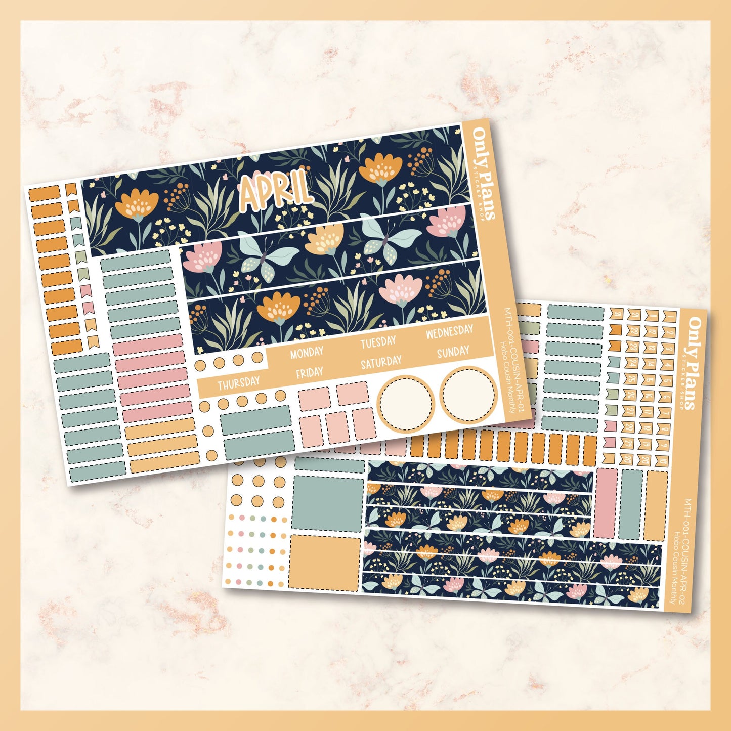 Printable Hobo Cousin Monthly Kit - April