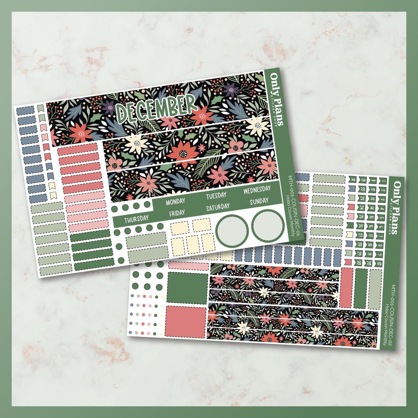 Printable Hobo Cousin Monthly Kit - December