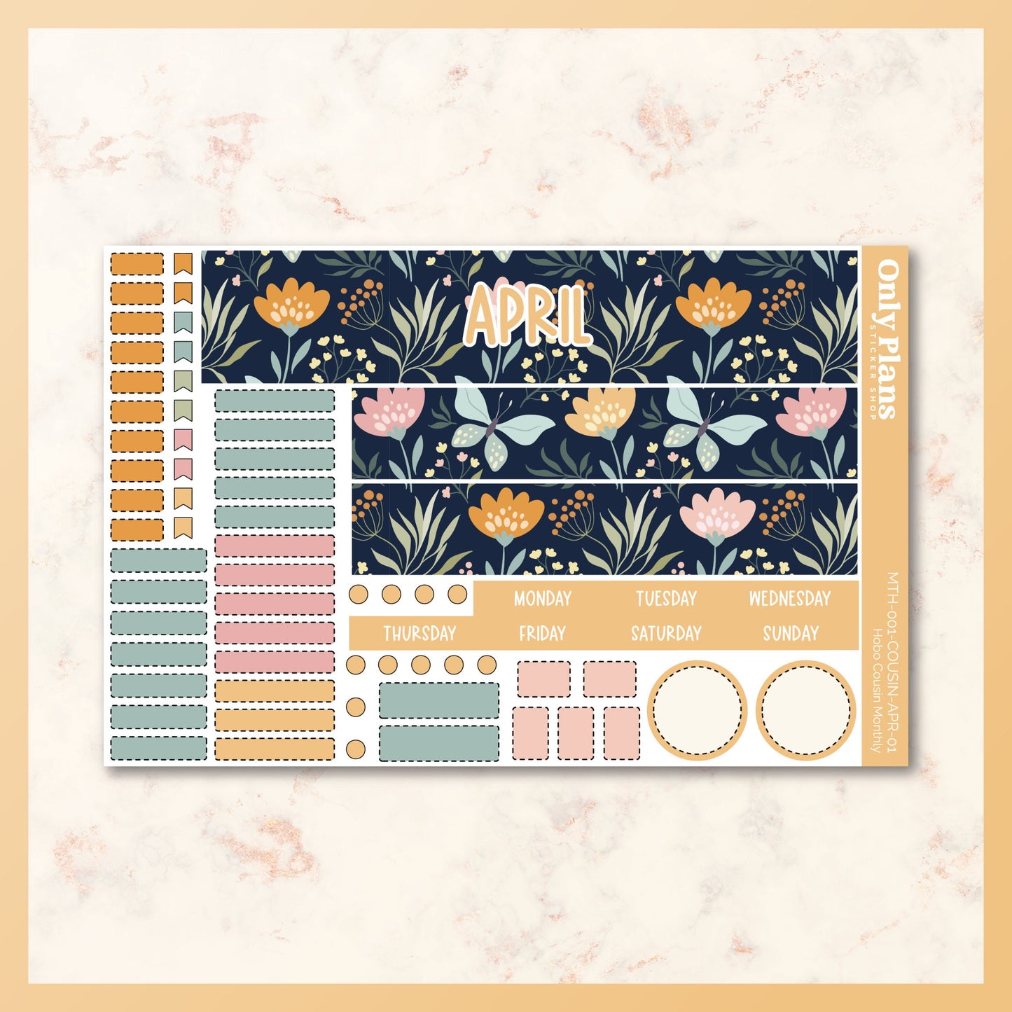 Printable Hobo Cousin Monthly Kit - April