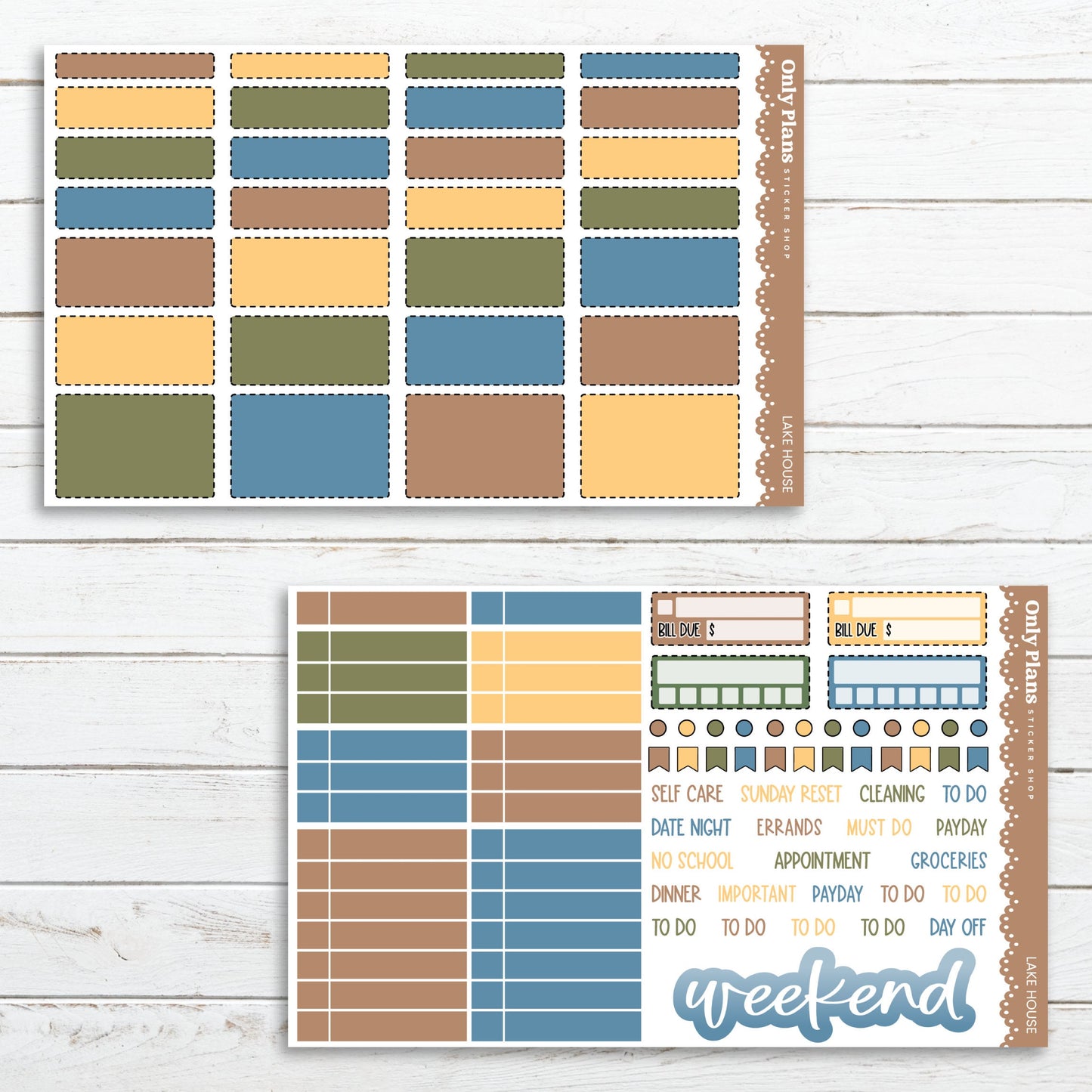 a printable planner sticker and a planner sticker