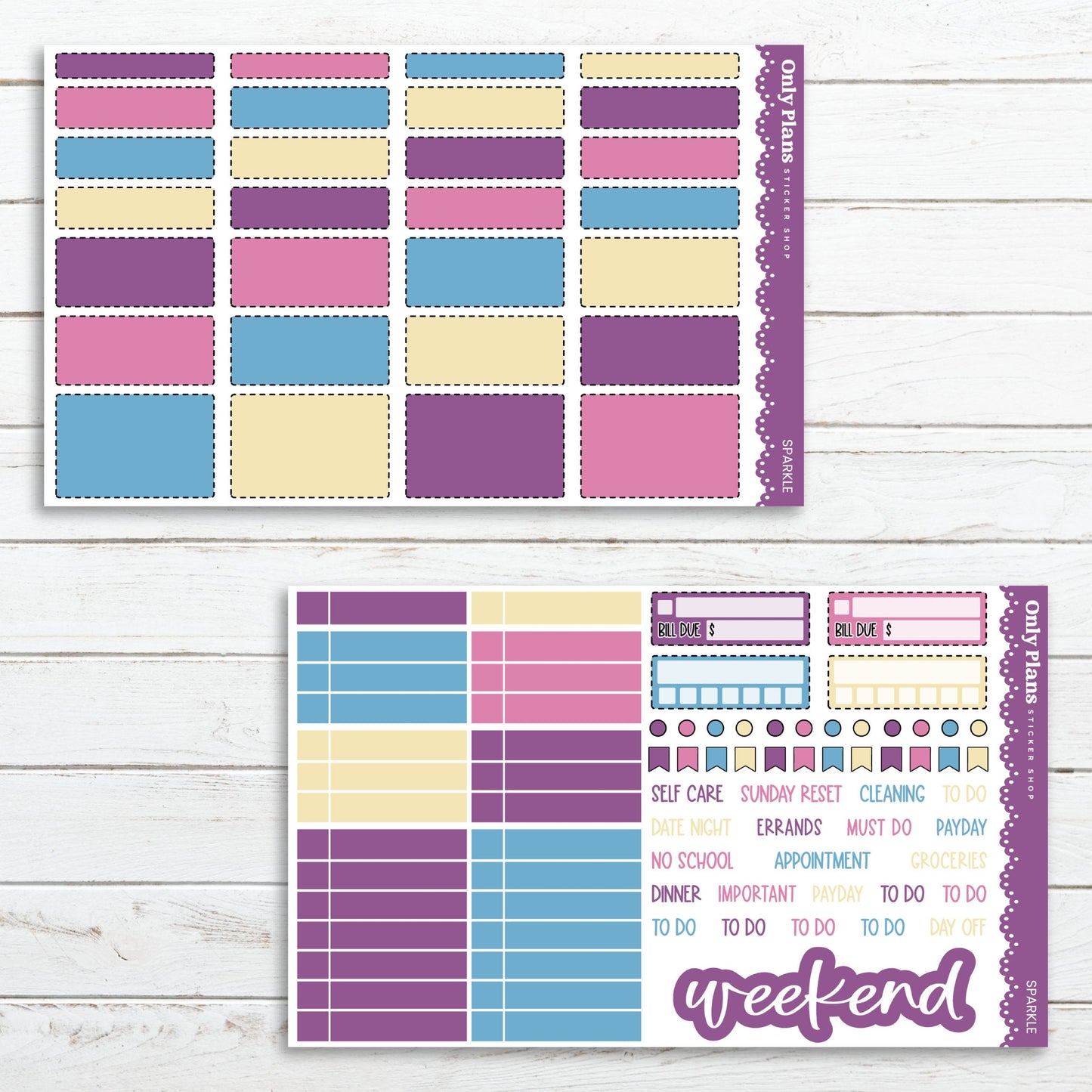 a printable planner sticker and planner sticker