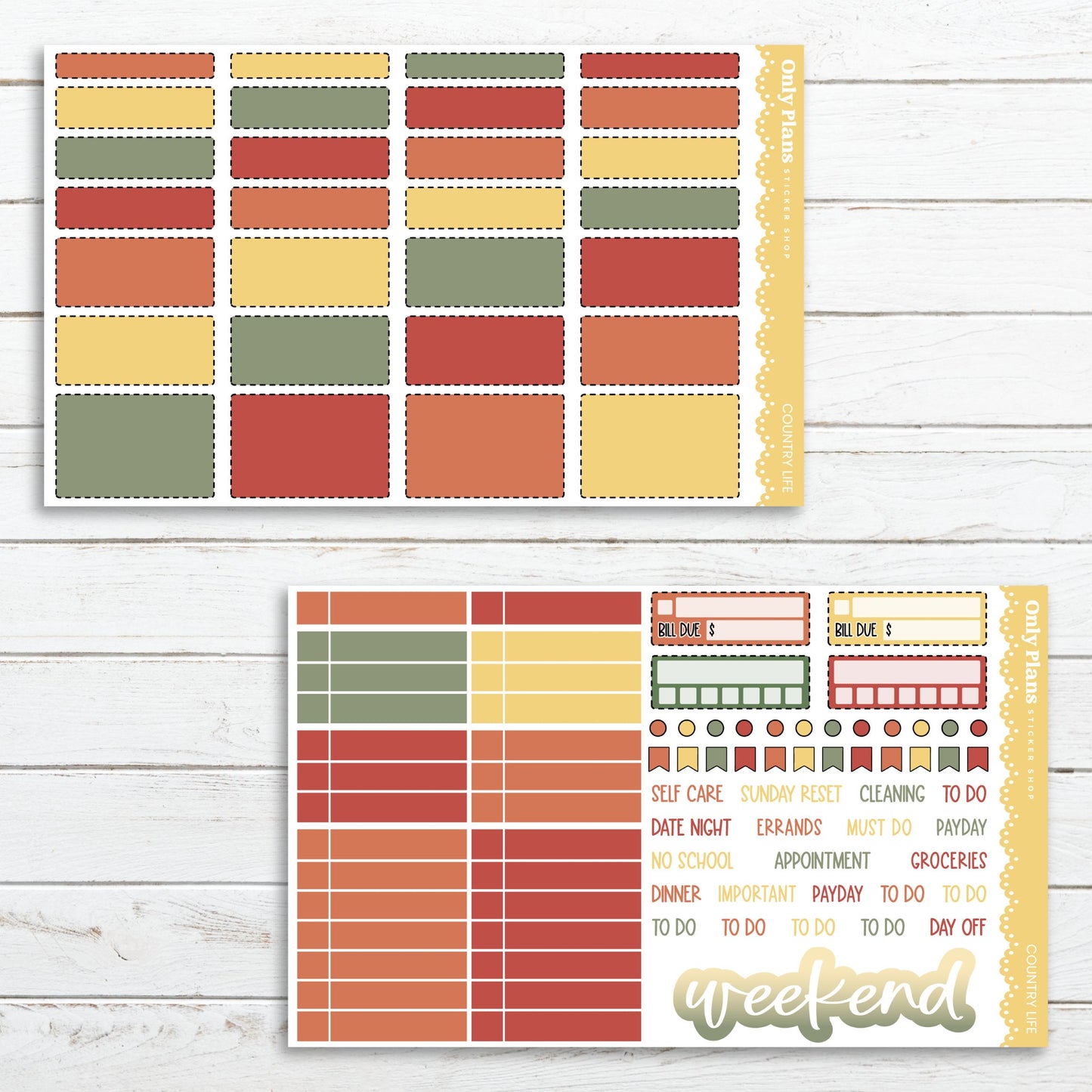 a printable planner sticker and a planner sticker