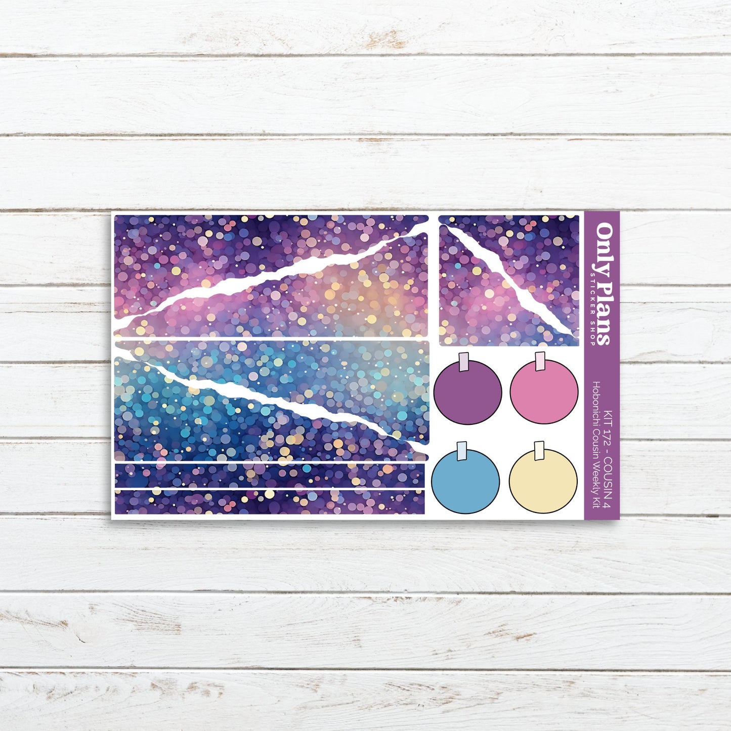 a sticker sheet with different ornaments on it