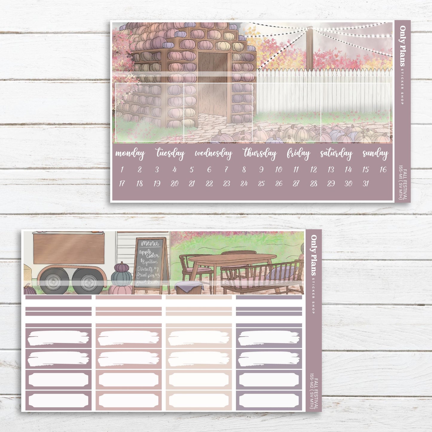 Monthly Sticker Kit - Standard - Kit 155 - Fall Festival