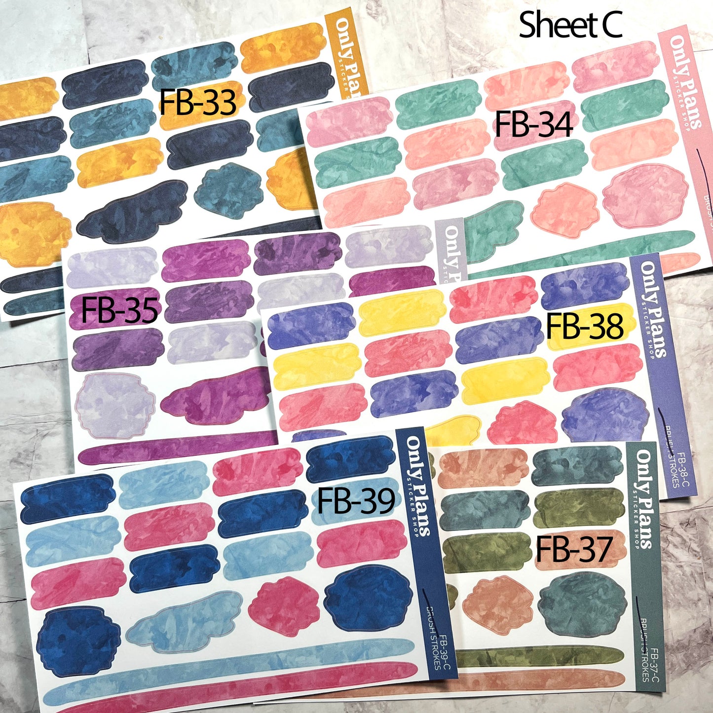 Individual Oops Sheets