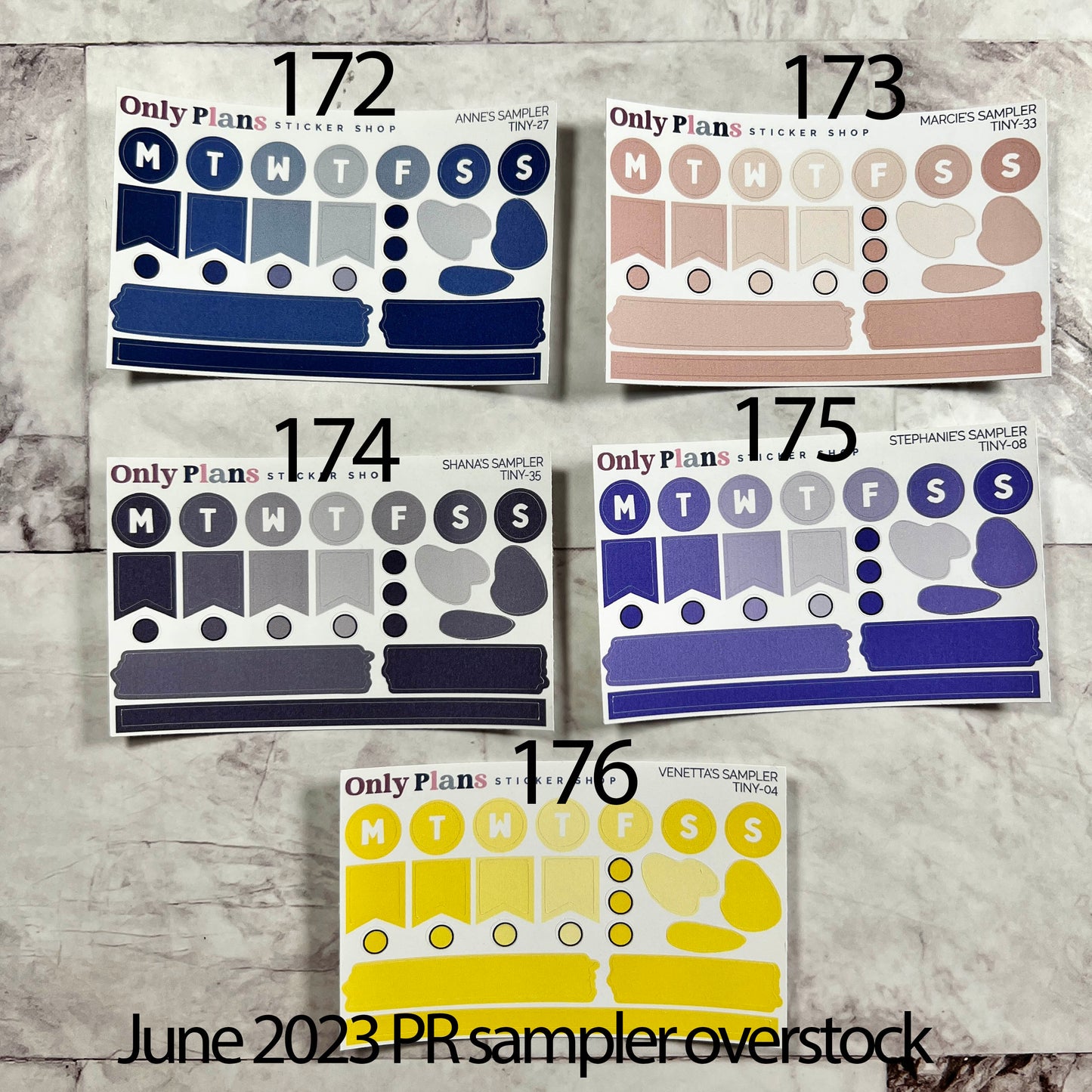 2022-2023 PR Sampler Overstock (Not Oops)