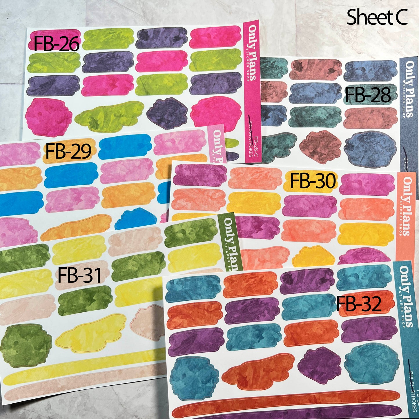 Individual Oops Sheets