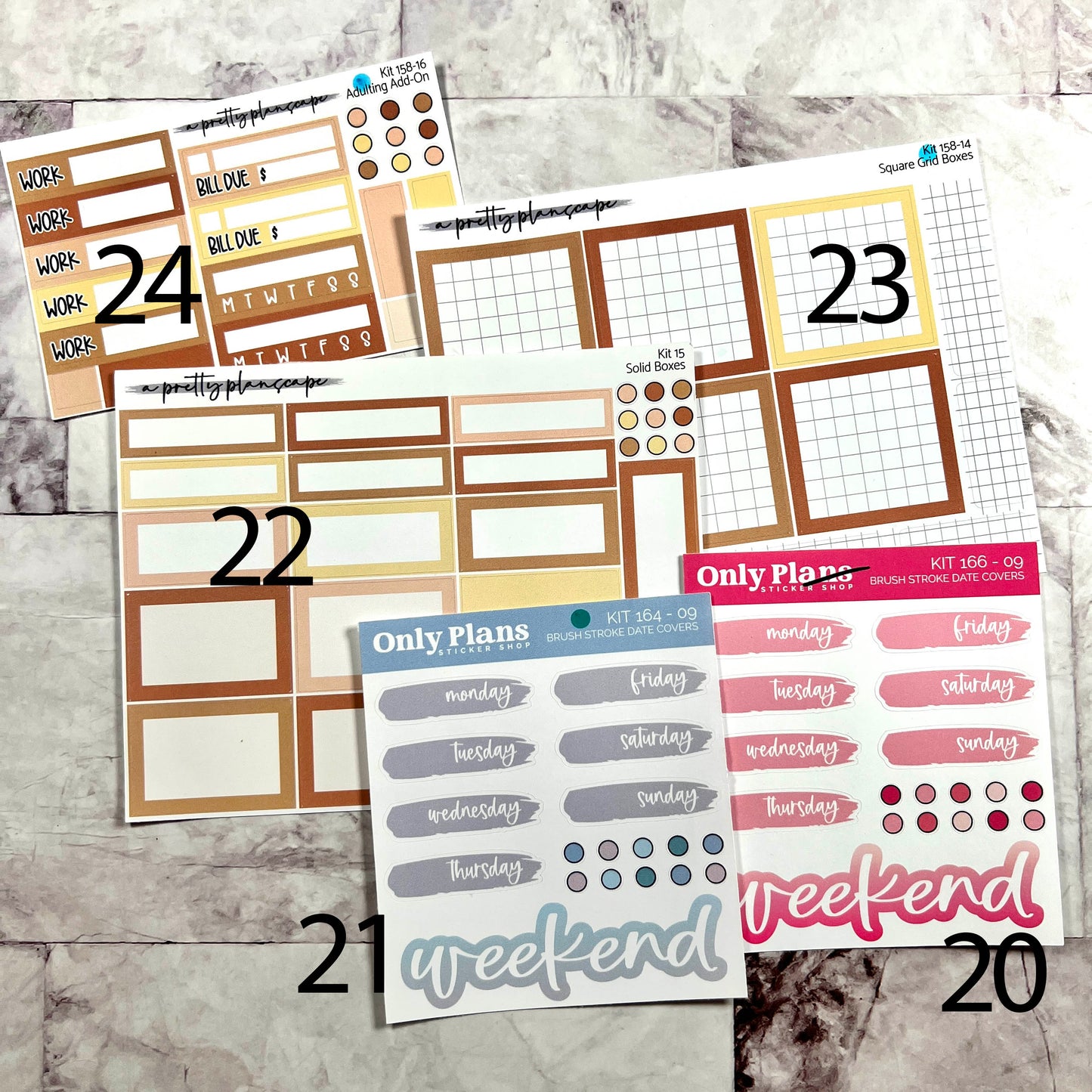 Individual Oops Sheets