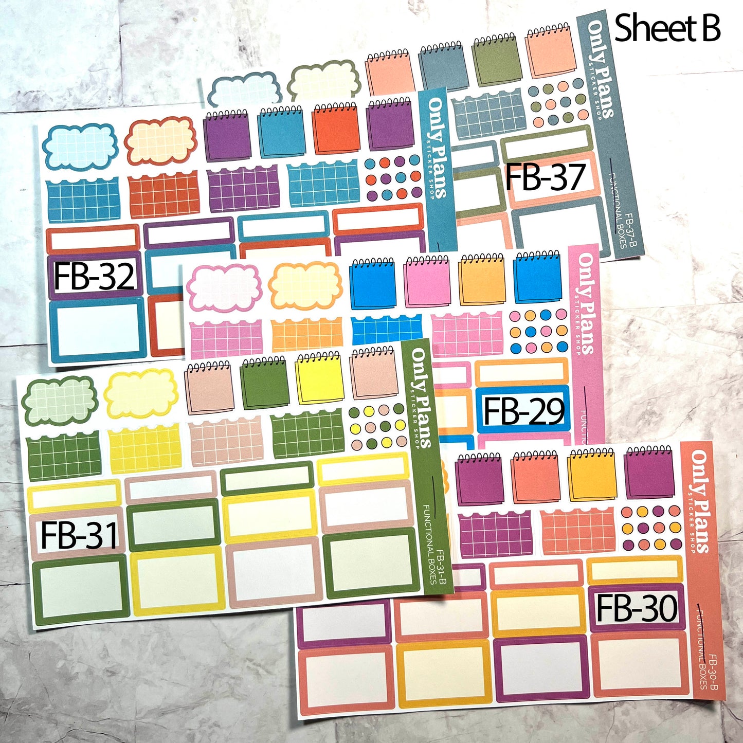Individual Oops Sheets