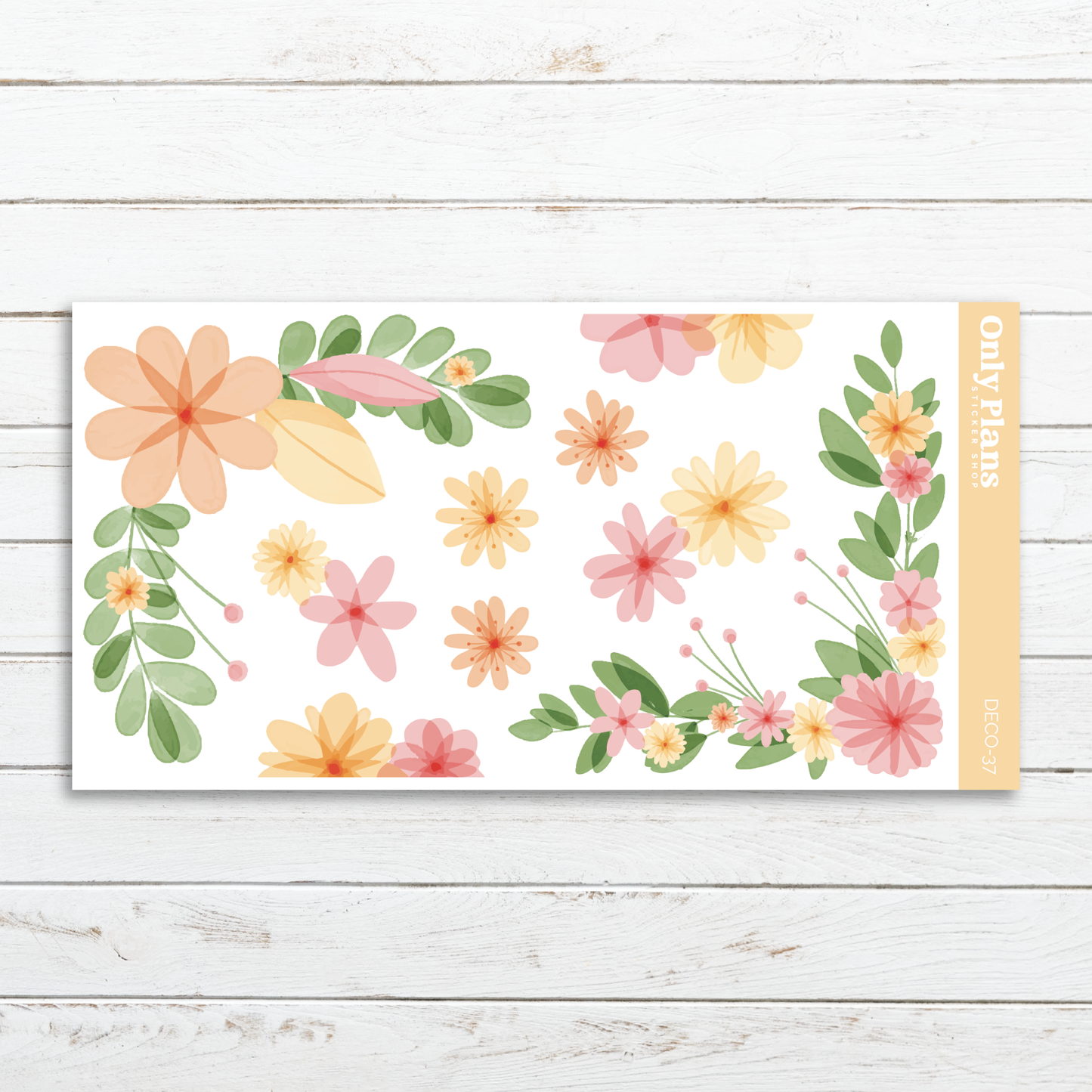 a card with a floral pattern on it