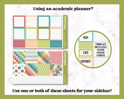 a page with a pattern and text that says using an academic planner?