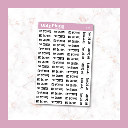 a pink and white sticker with the words only plans on it