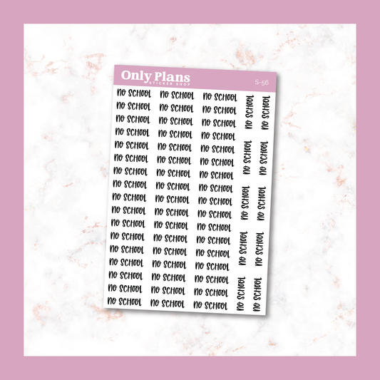 a pink and white sticker with the words only plans on it