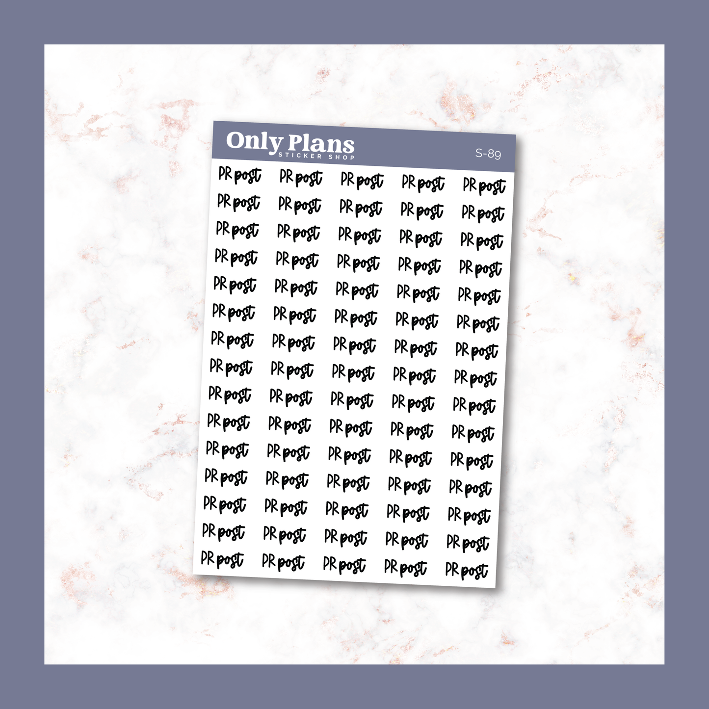 a planner sticker with the words only plans on it