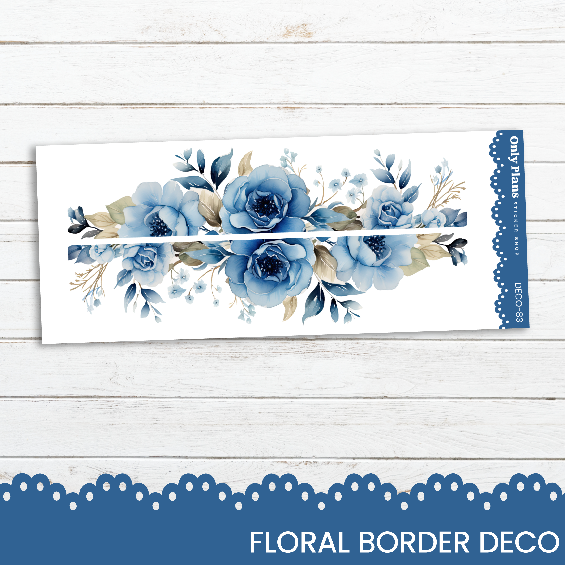 Borders Sticker Floral Border Deco Stickers - DECO-83 – Only Plans Sticker Shop
