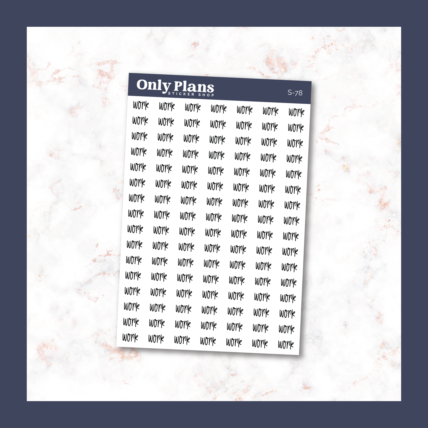 a sticker with the words only plans on it