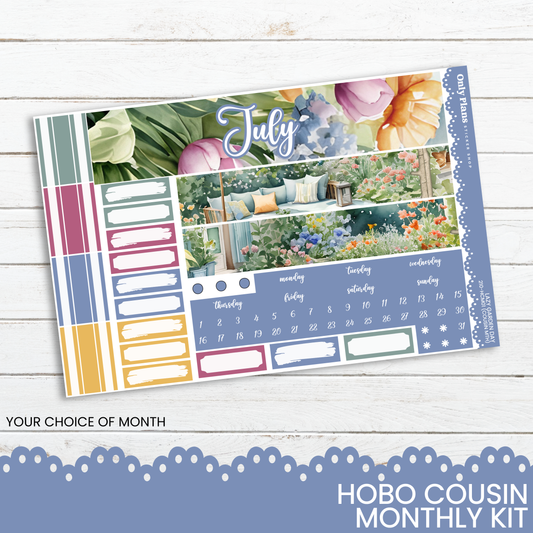 a photo of a month planner with flowers