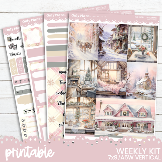 the printable weekly kit includes a photo of a house