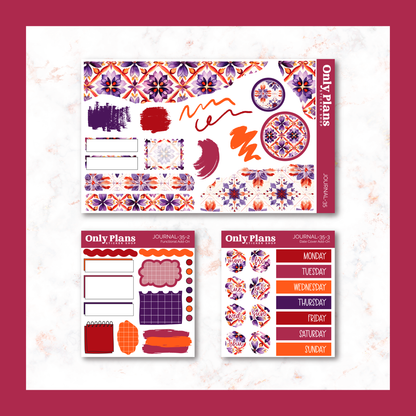 a set of planner stickers with different designs