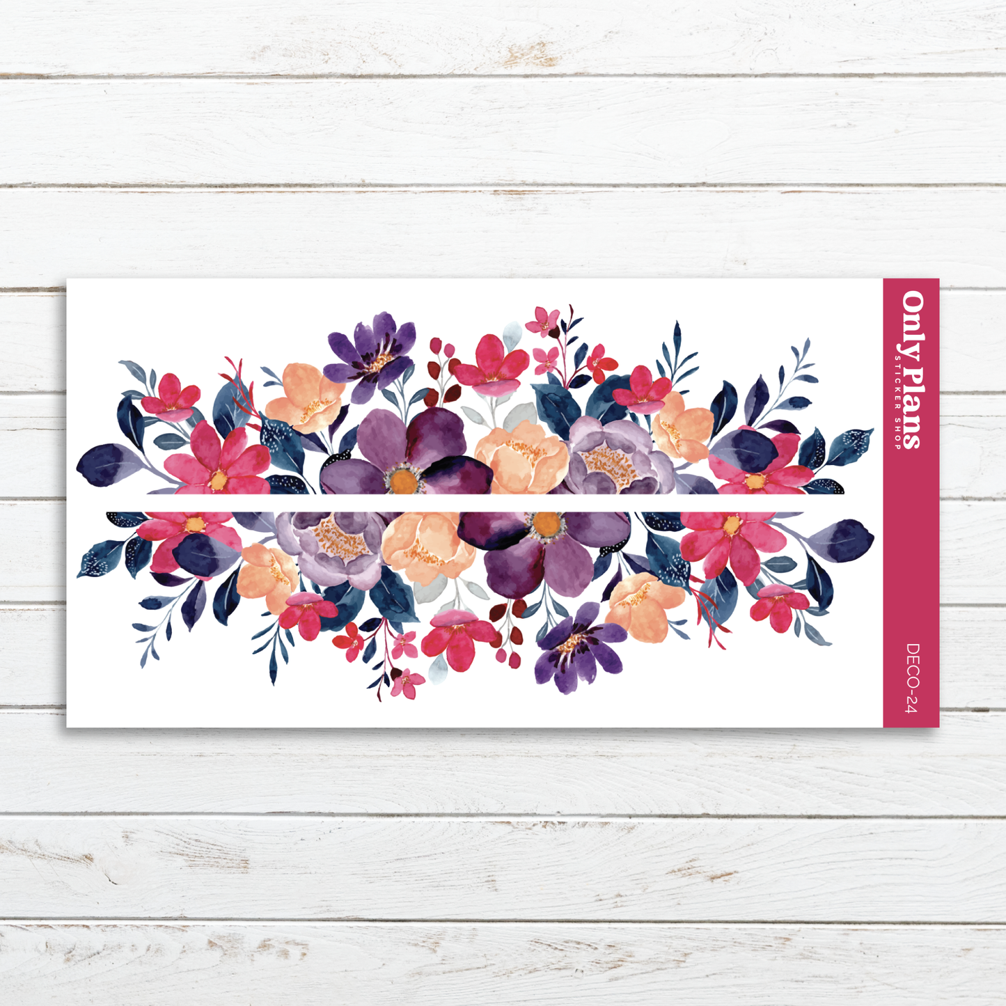 a card with watercolor flowers on it