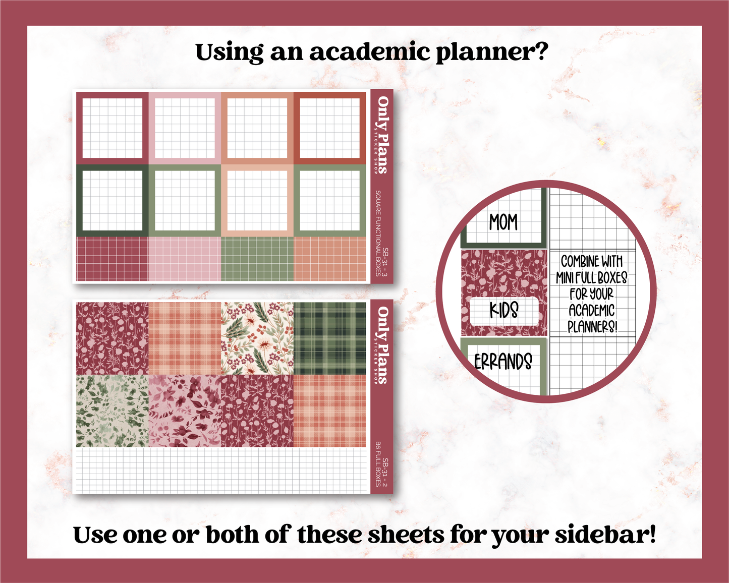 a page of a planner with the text using an academic planner?