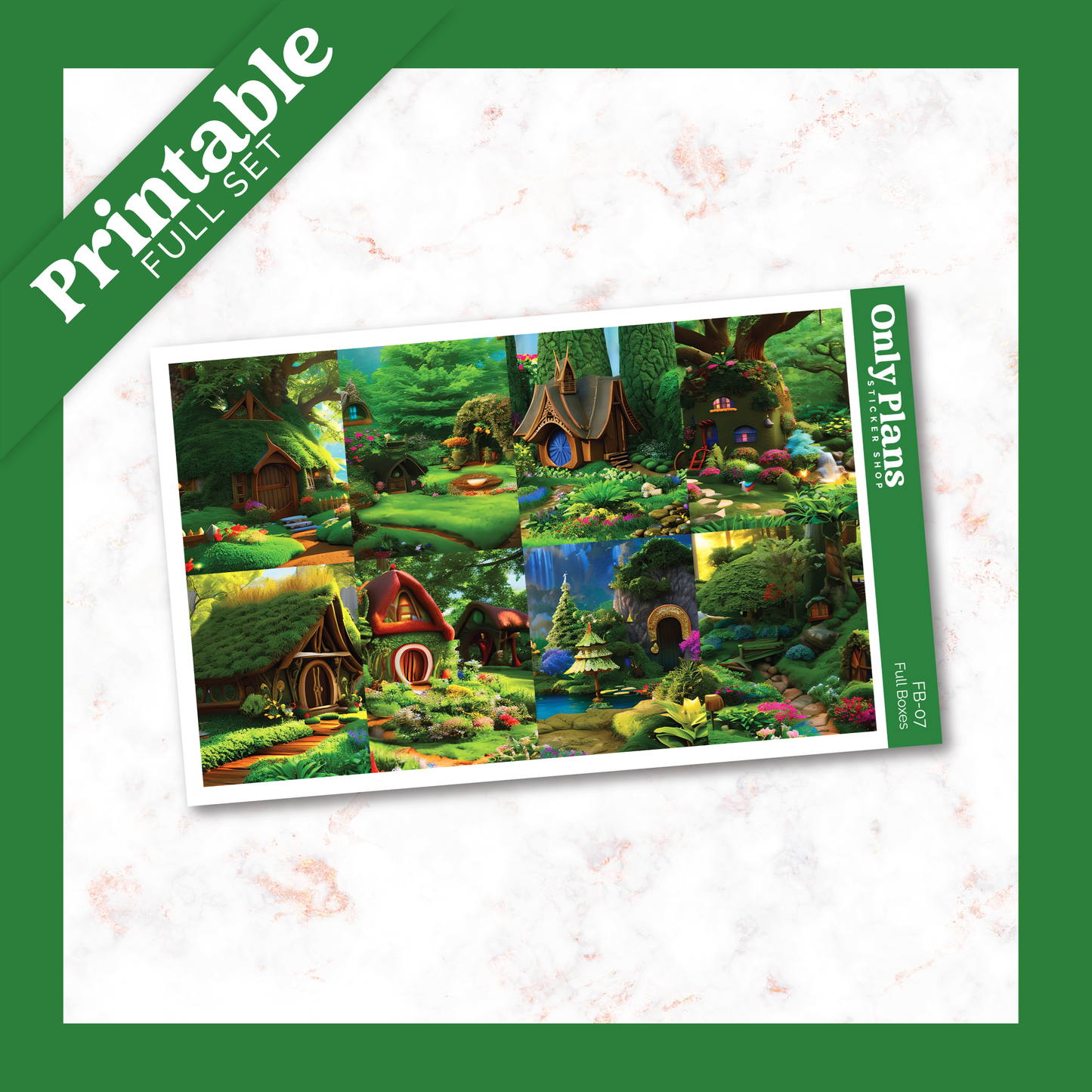 a puzzle with a picture of a forest scene