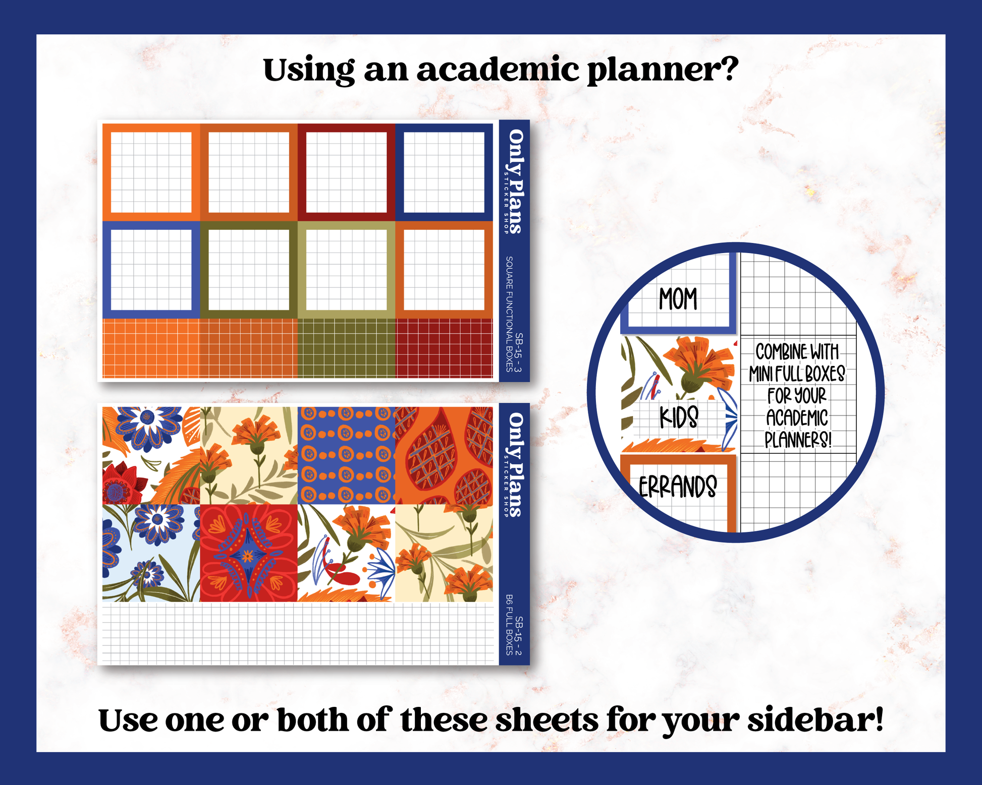 a picture of a flowered pattern with the text using an academy planner?