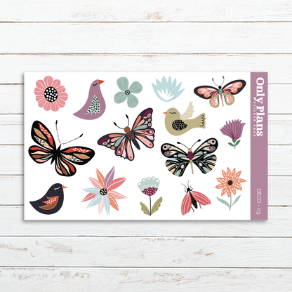 a card with a bunch of butterflies on it