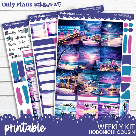 the printable planner kit includes a full page of the planner pages