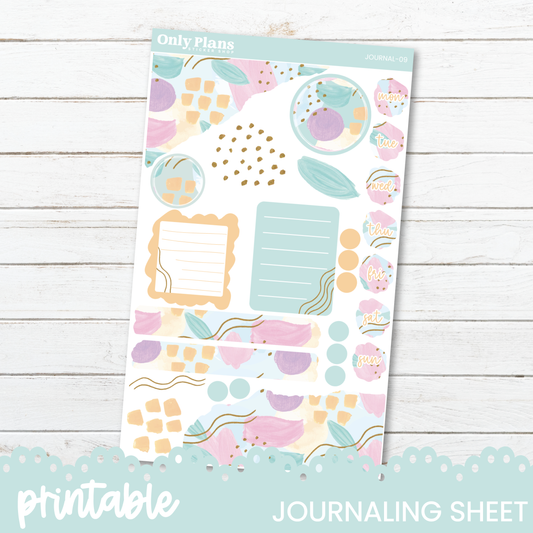 a planner sticker with the words printable