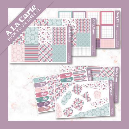 a set of planner stickers with different patterns