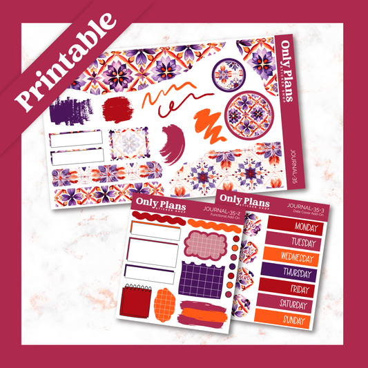 a set of planner stickers with different designs