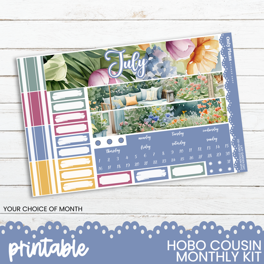 a photo of a planner sticker for the month of july