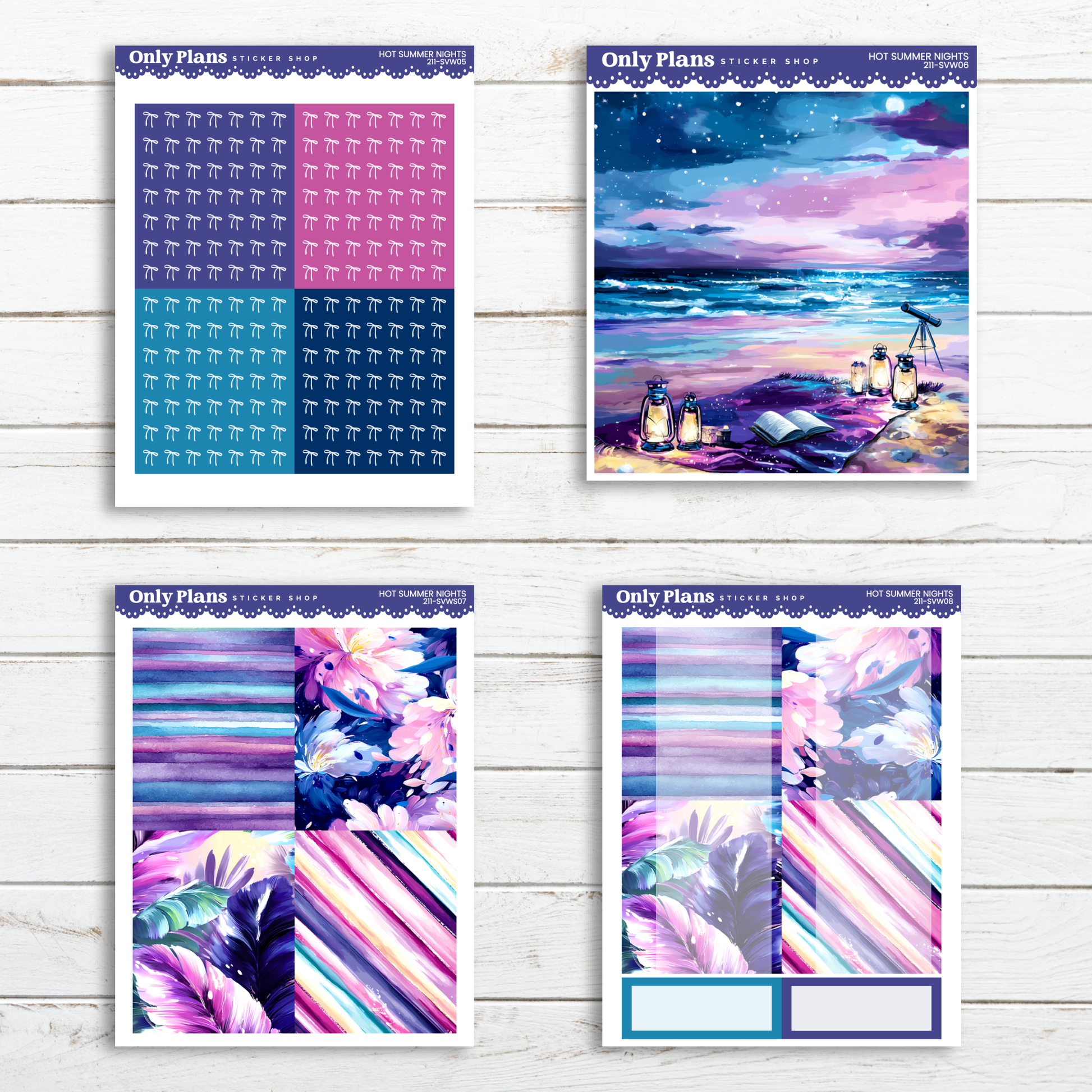 a set of three cards with different pictures on them