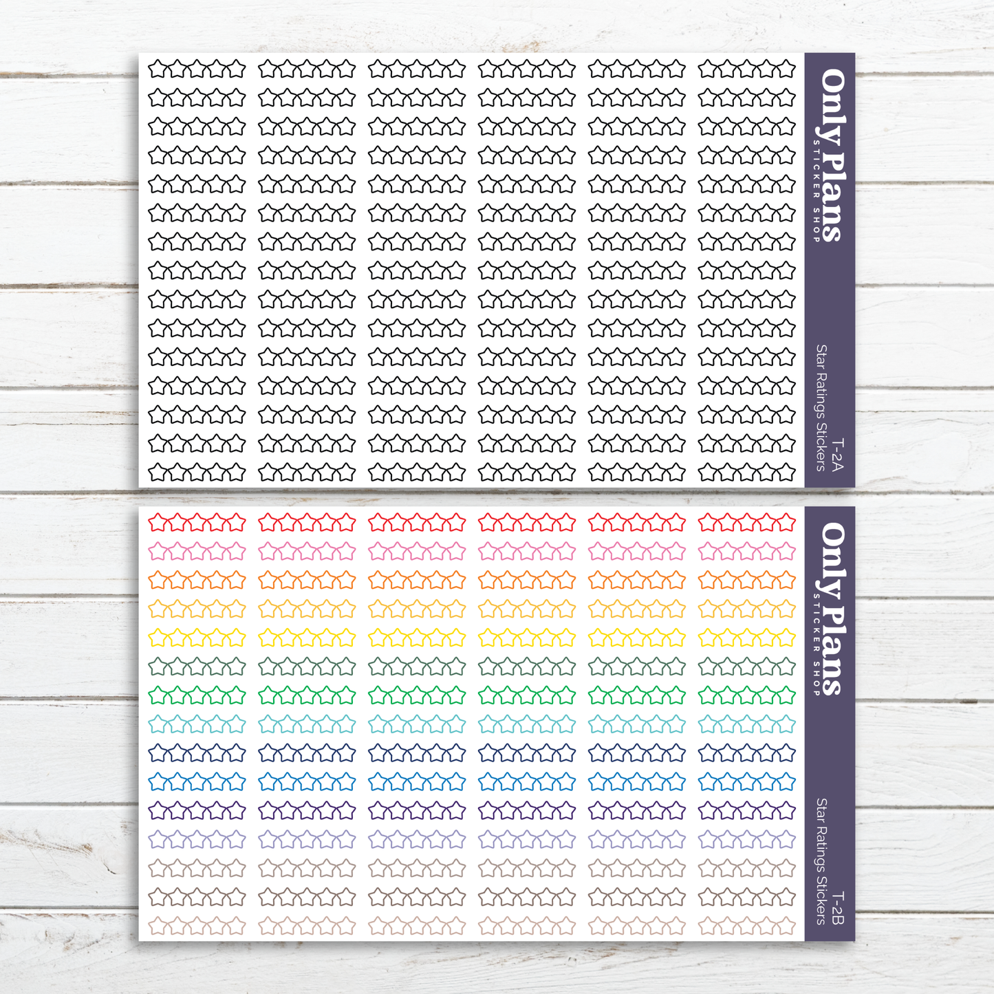 a planner sticker with a rainbow pattern on it