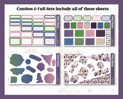 a set of three sheets of different shapes and sizes