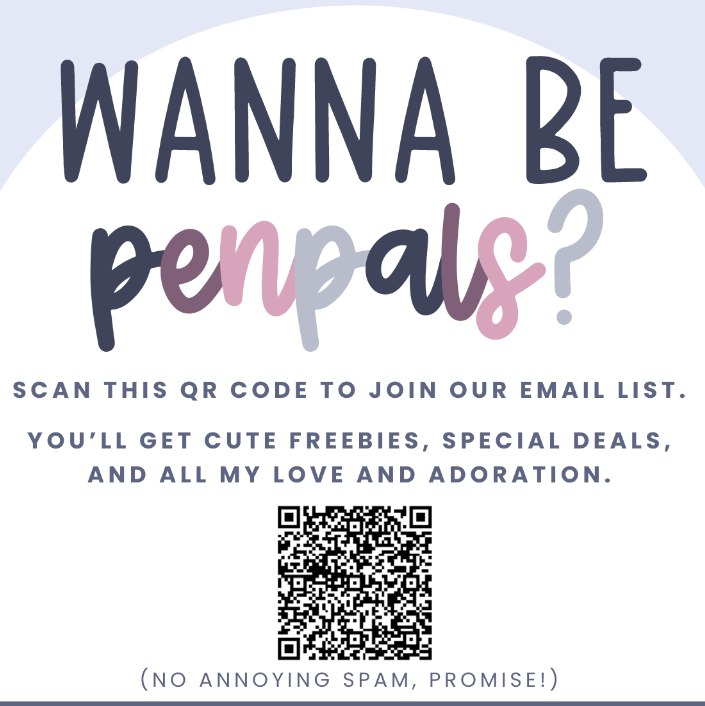 a qr code to join a special email list