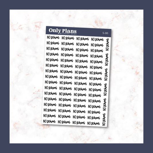 a sticker with the words only plans on it