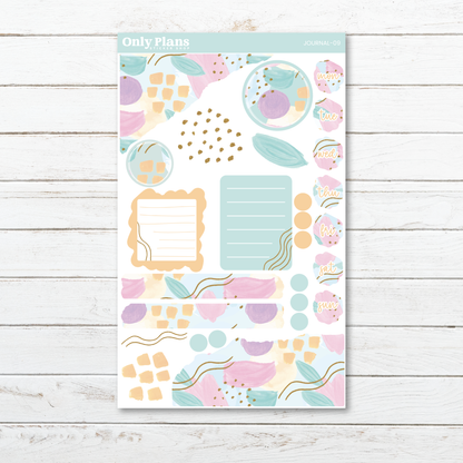 a planner sticker with a flower pattern on it