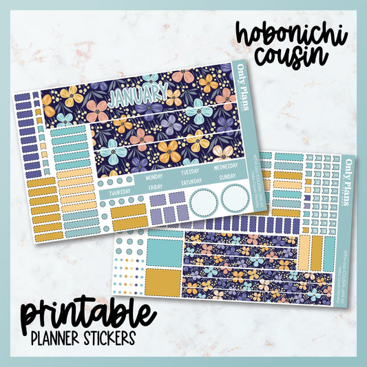 Printable Hobo Cousin Monthly Kit - January