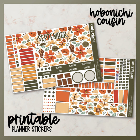 Printable Hobo Cousin Monthly Kit - September