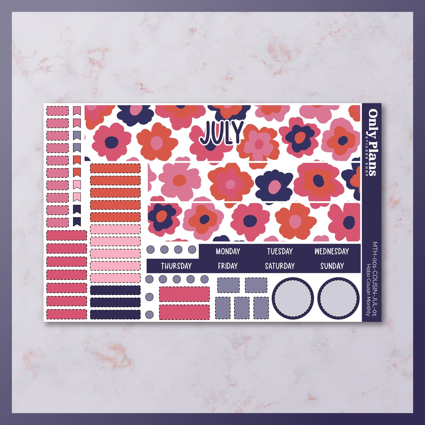 Printable Hobo Cousin Monthly Kit - July