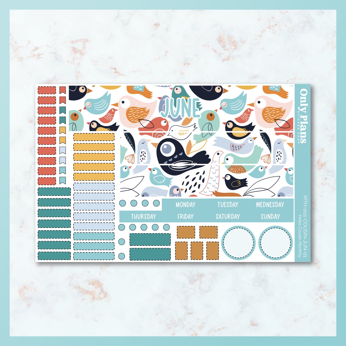 Printable Hobo Cousin Monthly Kit - June